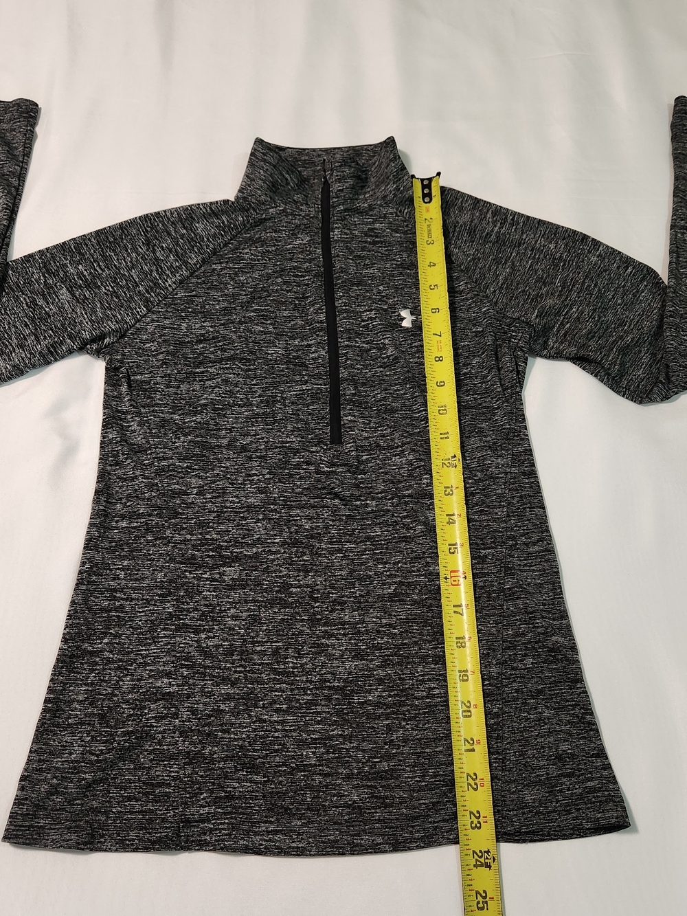 Under Armour Men's Gray Heather Quarter-Zip Performance Top - Picture 4 of 10